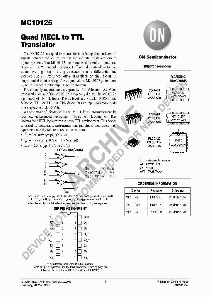 MC10125-D_1351666.PDF Datasheet