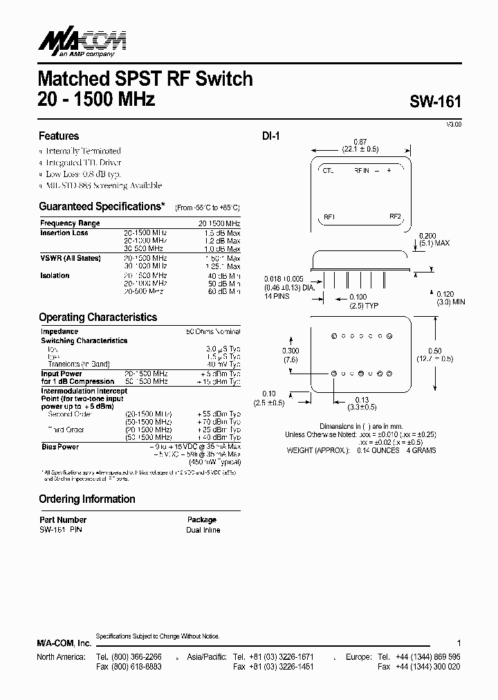 SW-161_794770.PDF Datasheet
