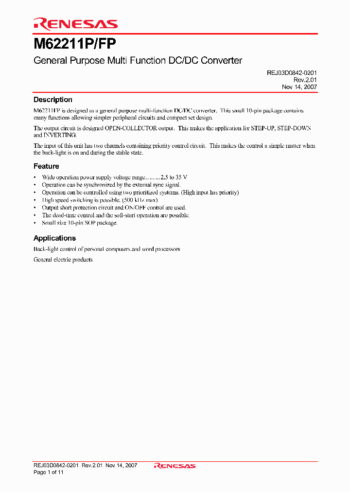 M62211FP_1338469.PDF Datasheet