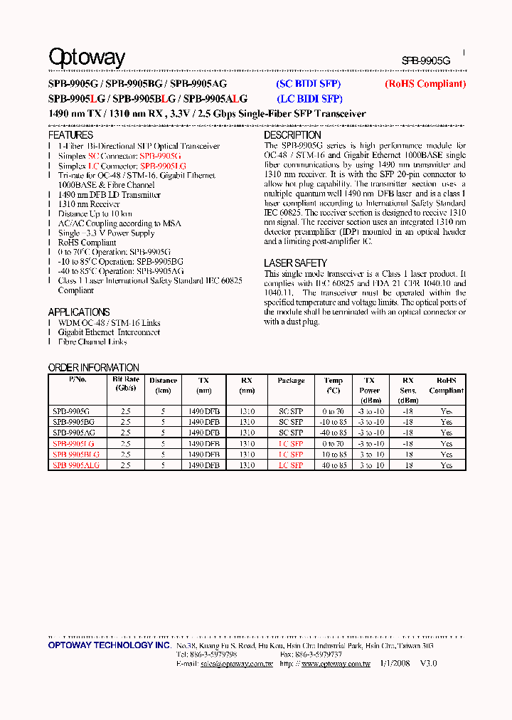 SPB-9905AG_1345664.PDF Datasheet