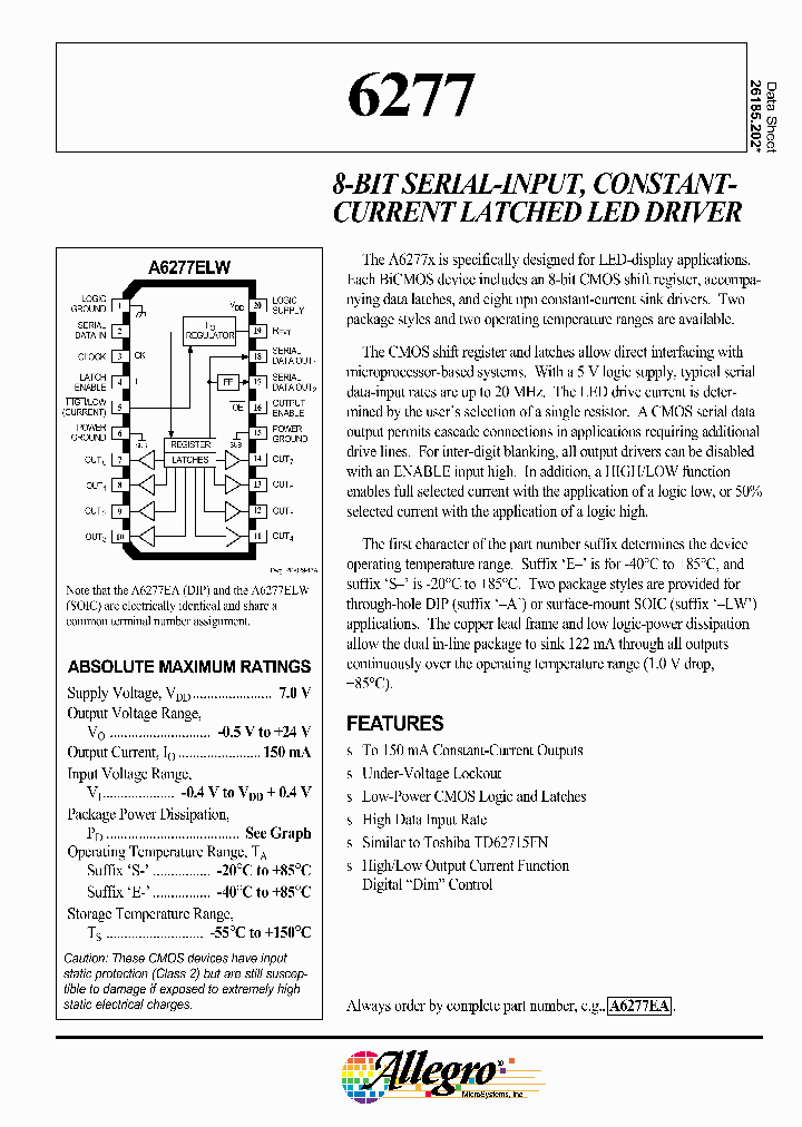 A6277EA_1357242.PDF Datasheet