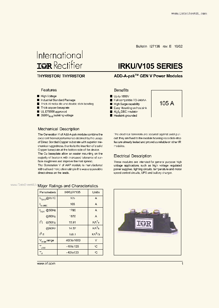 IRKU105_936594.PDF Datasheet