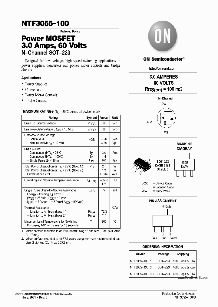 NTF3055-100_937986.PDF Datasheet