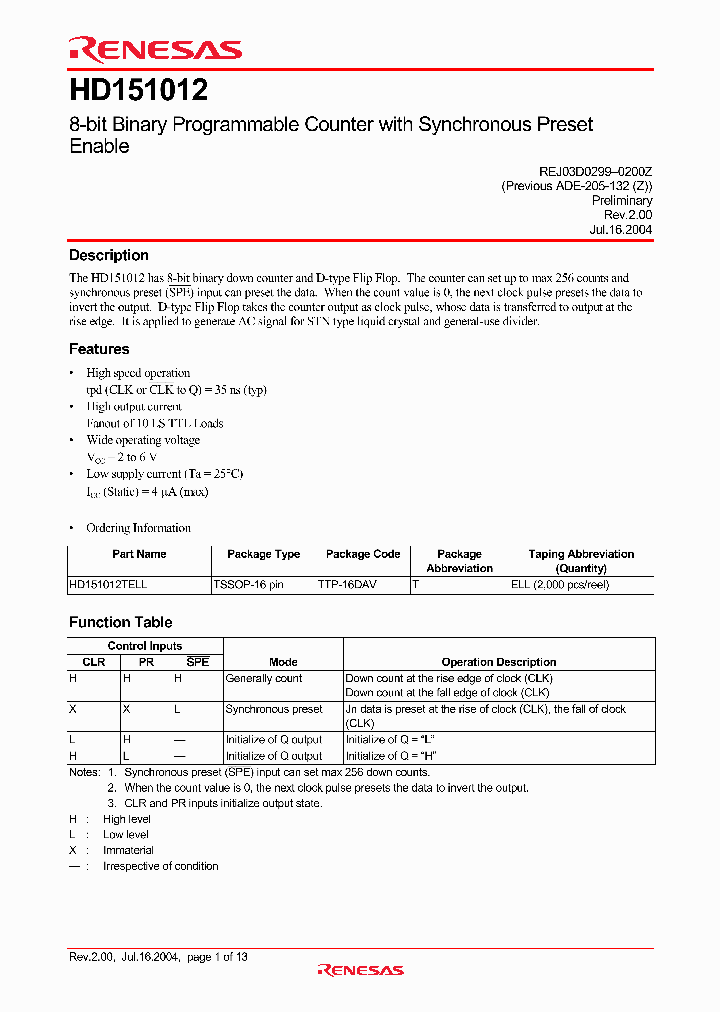 HD151012_1372744.PDF Datasheet