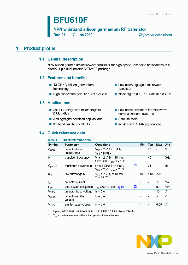 BFU610F_939145.PDF Datasheet