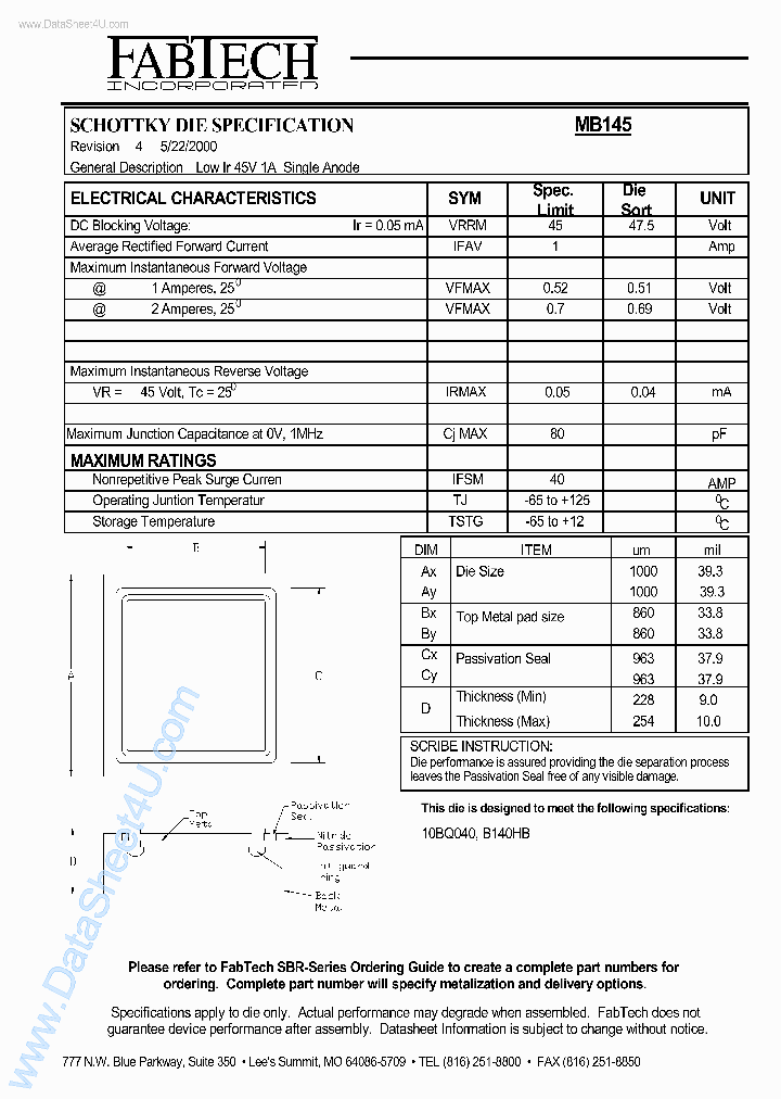 MB145_1051782.PDF Datasheet