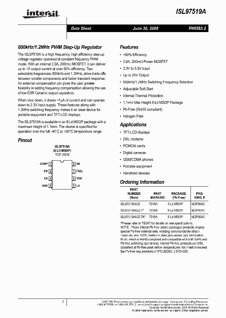 ISL97519A_1371713.PDF Datasheet