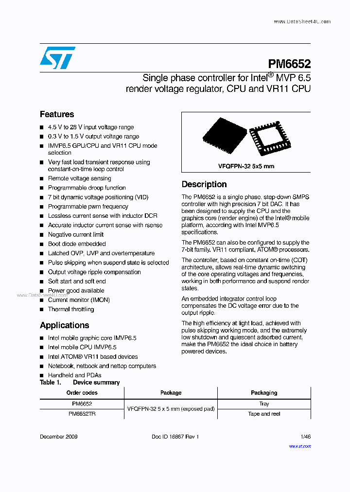 PM6652_1055420.PDF Datasheet