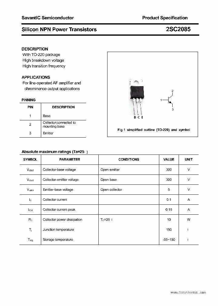 2SC2085_939834.PDF Datasheet