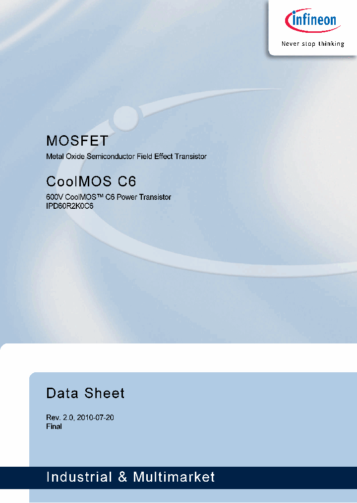 IPD60R2K0C6_1373335.PDF Datasheet