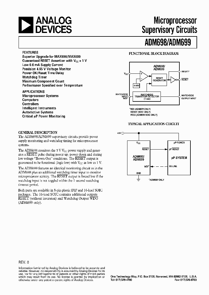ADM699_1401175.PDF Datasheet