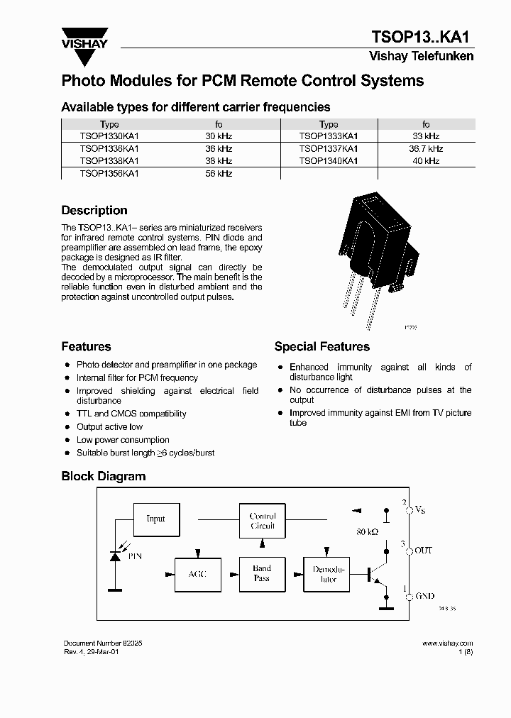 TSOP1330KA1_1186479.PDF Datasheet