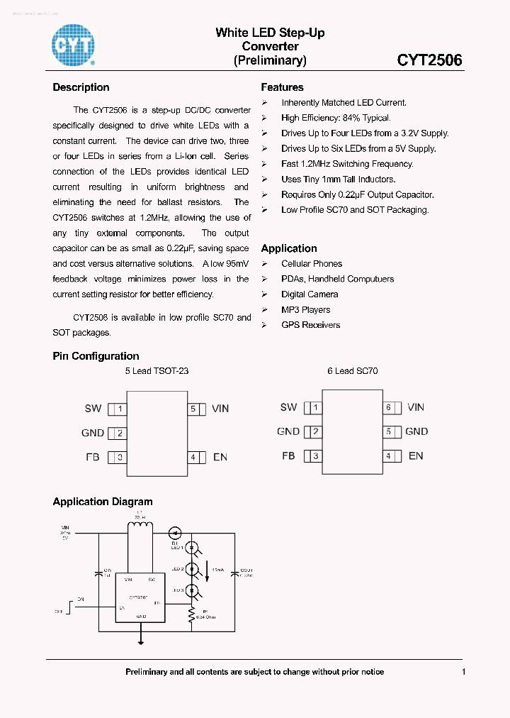 CYT2506_1111312.PDF Datasheet