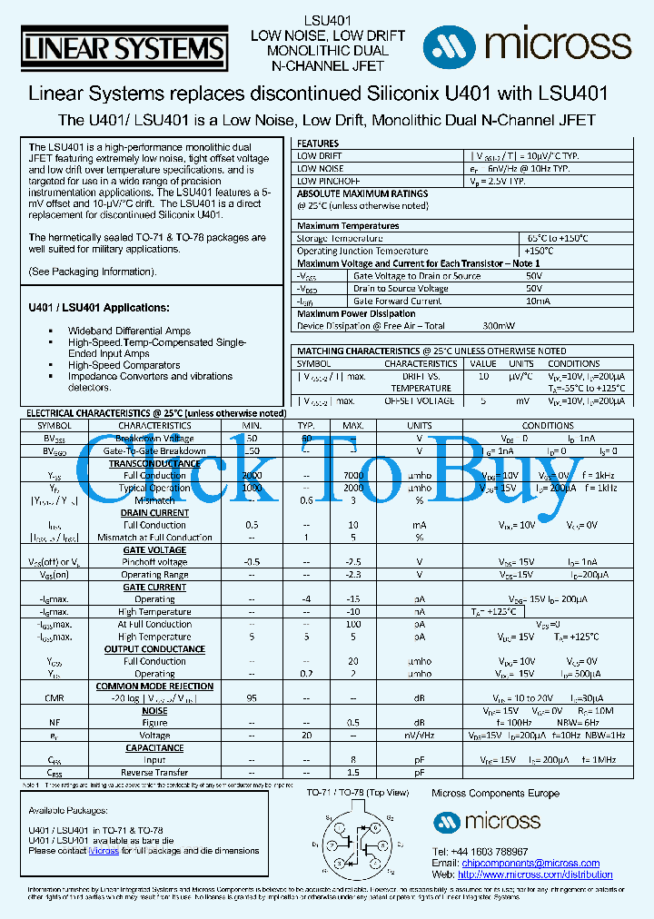 LSU401_1133844.PDF Datasheet