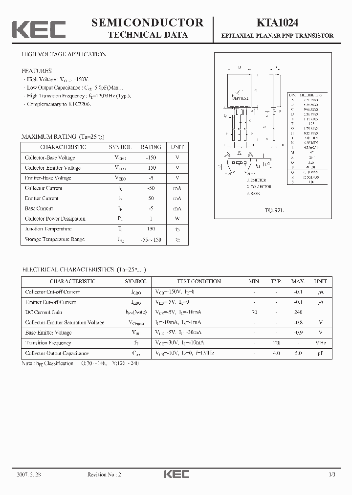 KTA1024_1377287.PDF Datasheet