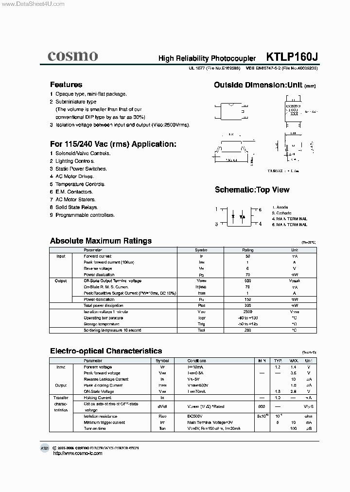 KTLP160J_1163962.PDF Datasheet