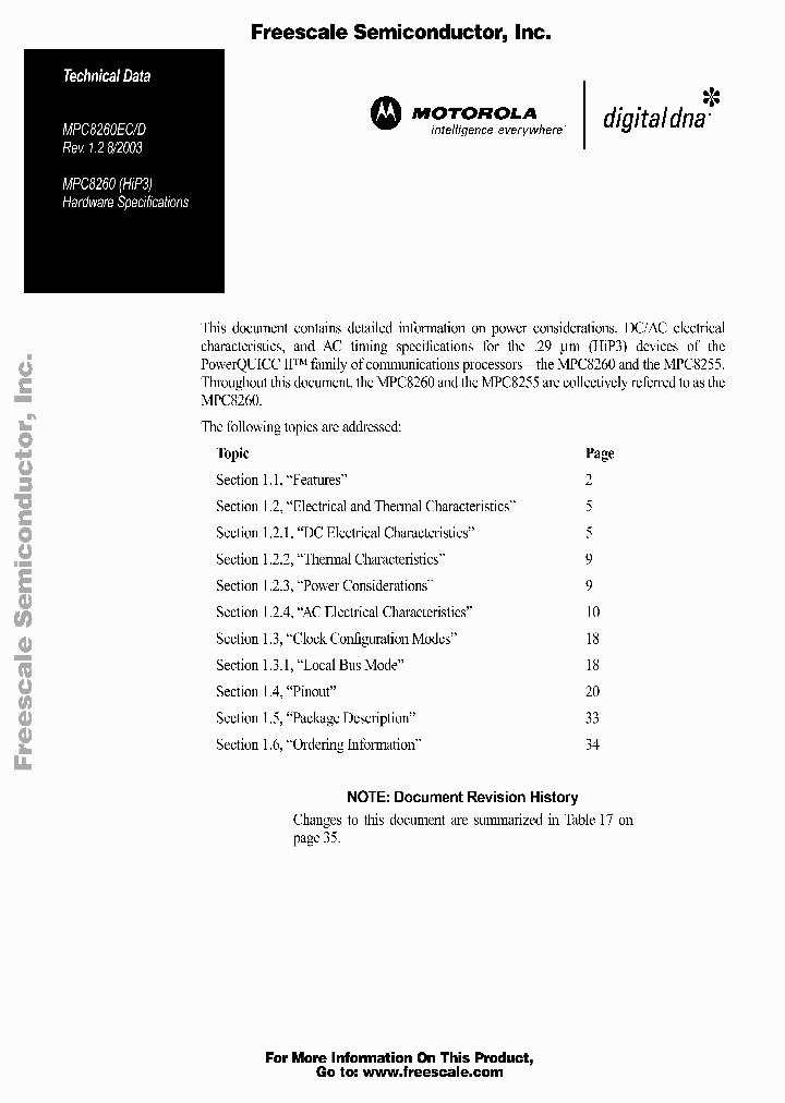 MPC8260_1401189.PDF Datasheet