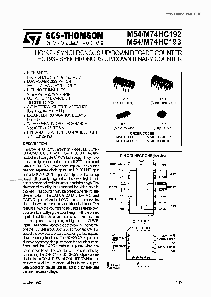 54HC193_1111574.PDF Datasheet