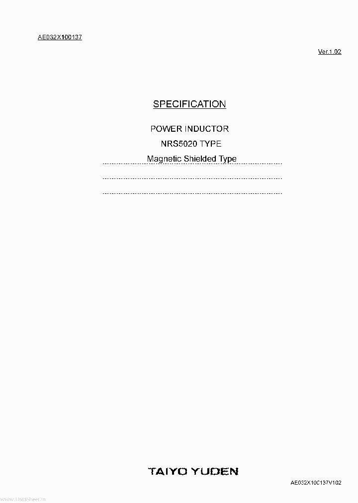 NRS5020_1215921.PDF Datasheet