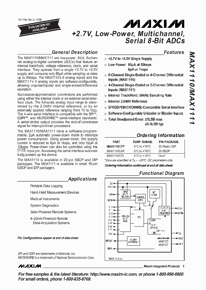 MAX1110CD_1385089.PDF Datasheet