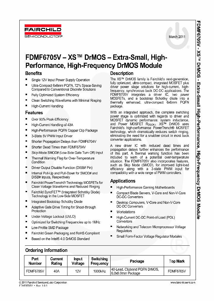 FDMF6705V_1398478.PDF Datasheet