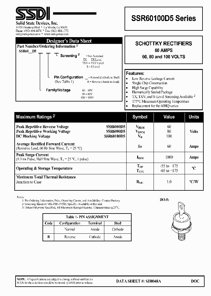 SSR6080D5_1407774.PDF Datasheet