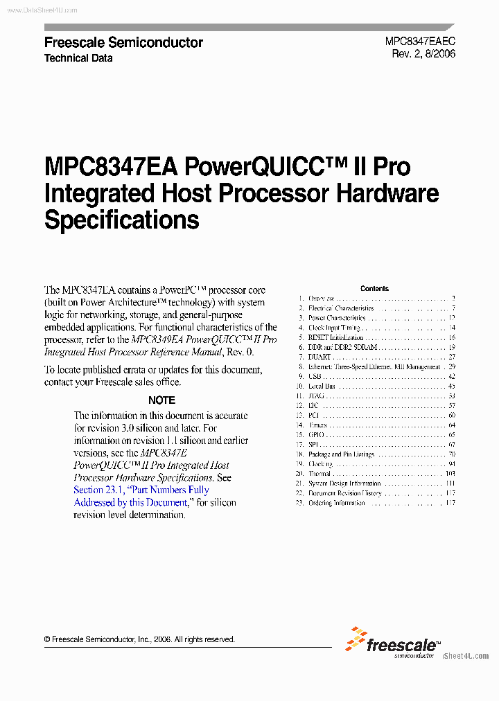 MPC8347EA_1363537.PDF Datasheet
