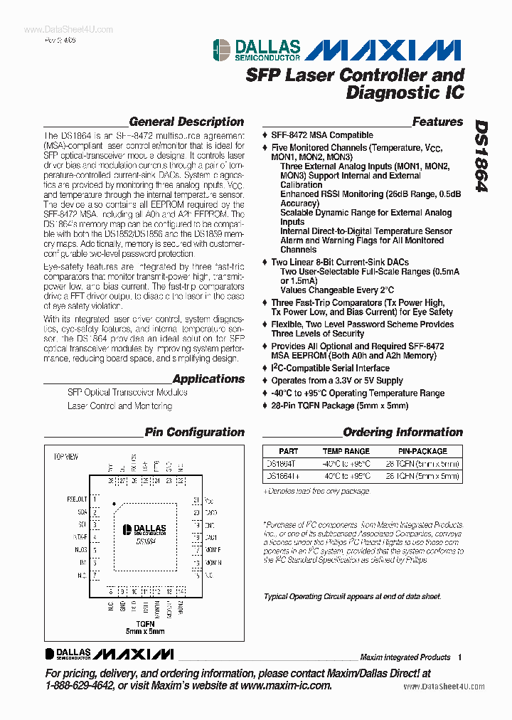 DS1864_1359155.PDF Datasheet