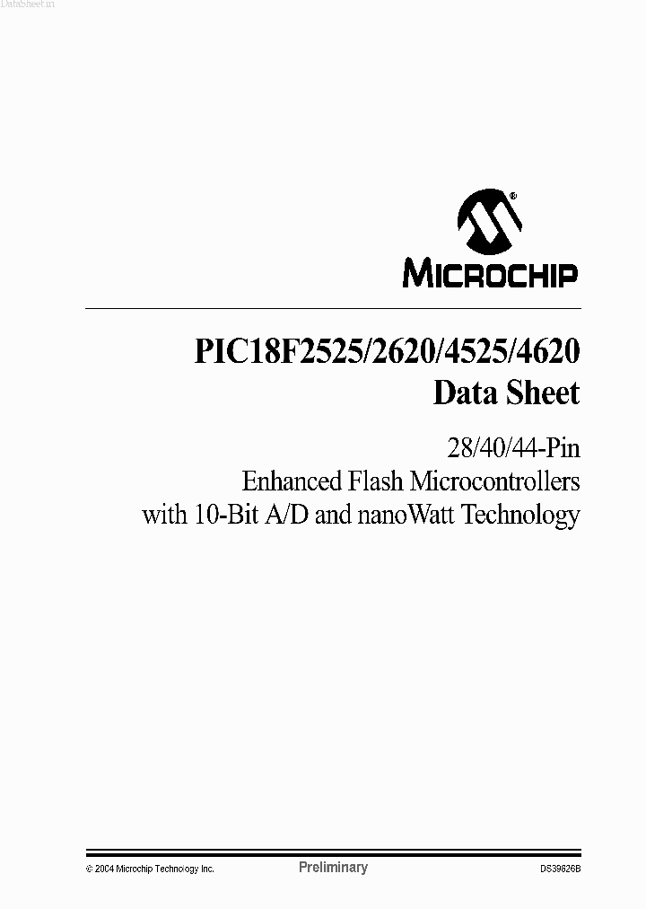 18F4620_1362015.PDF Datasheet