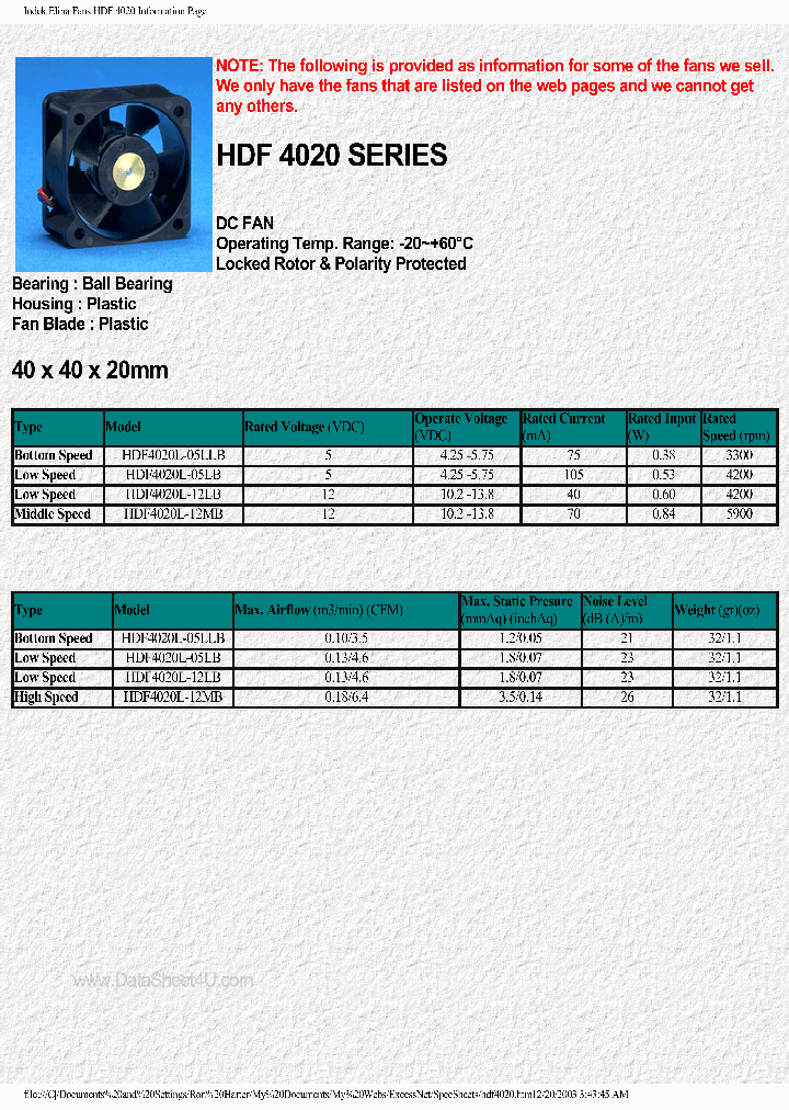 HDF4020L_1378828.PDF Datasheet
