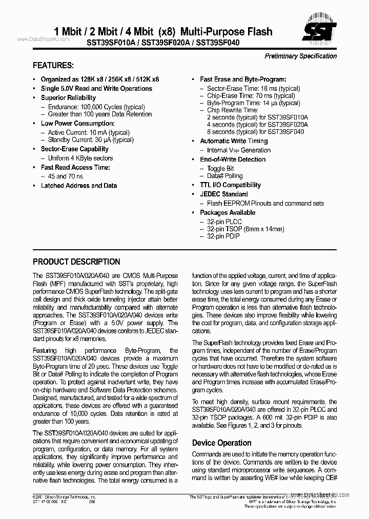 SST39SF040_1371376.PDF Datasheet