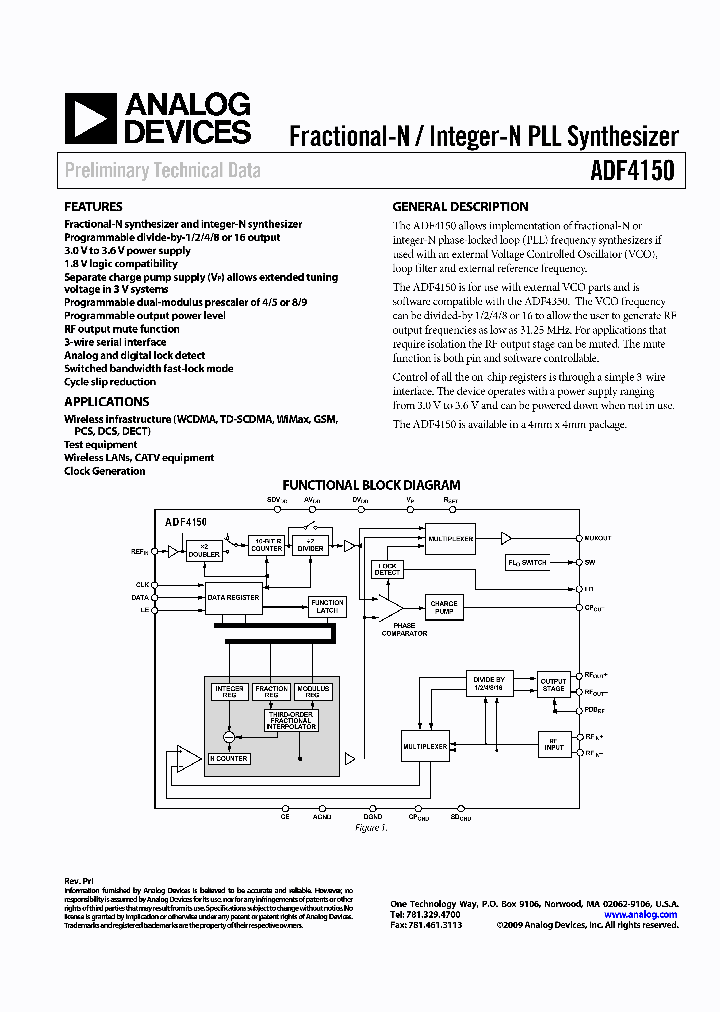 ADF4150_1428593.PDF Datasheet
