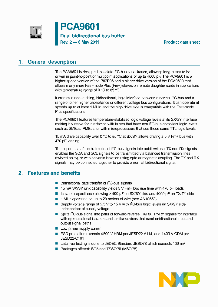 PCA9601D_1439911.PDF Datasheet