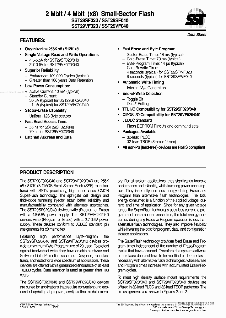 29SF020_1409850.PDF Datasheet
