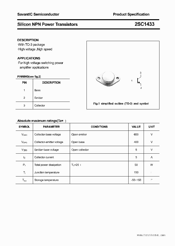 2SC1433_1415228.PDF Datasheet
