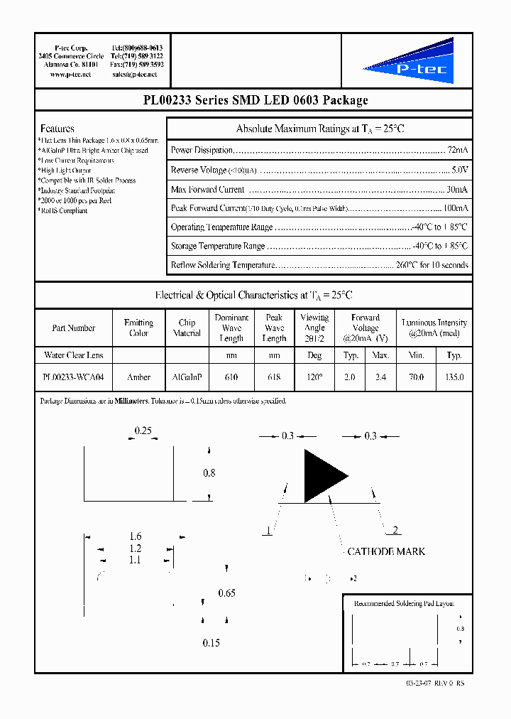 PL00233-WCA04_1454850.PDF Datasheet