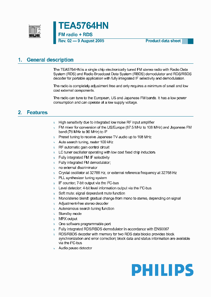 TEA5764HN_1458767.PDF Datasheet
