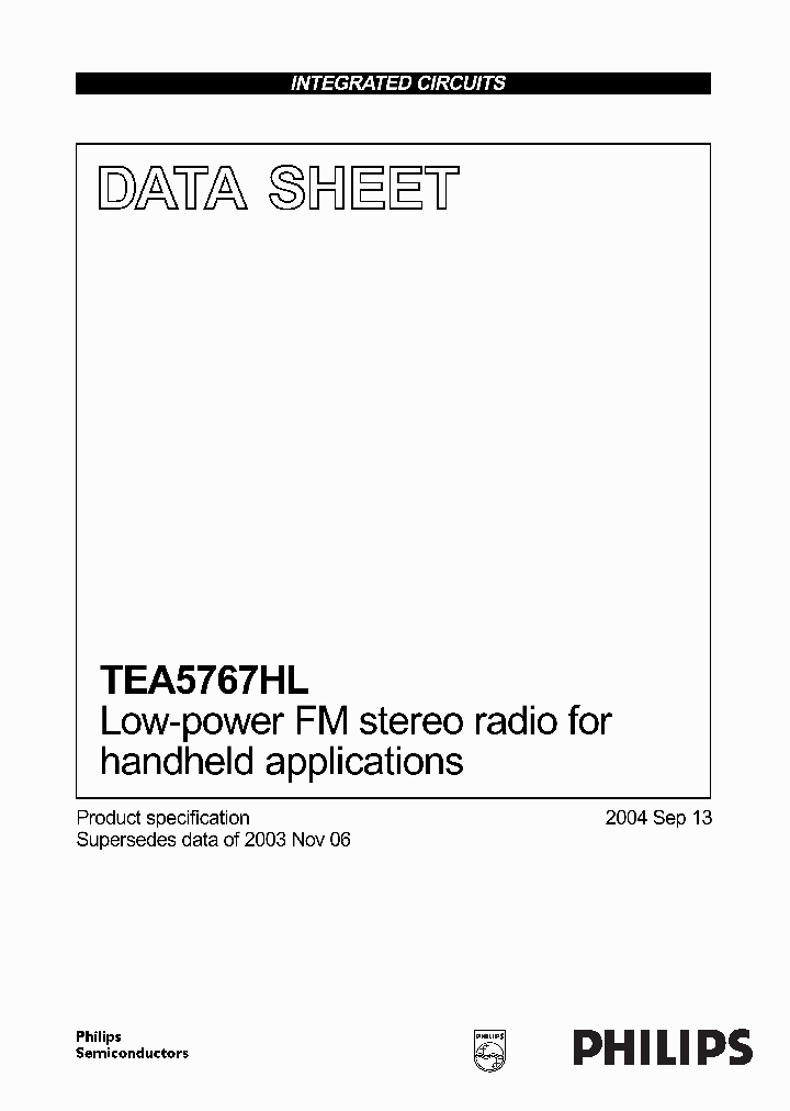 TEA5767HL_1458770.PDF Datasheet
