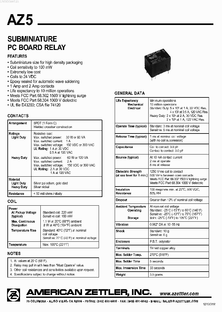 AZ5_1396226.PDF Datasheet
