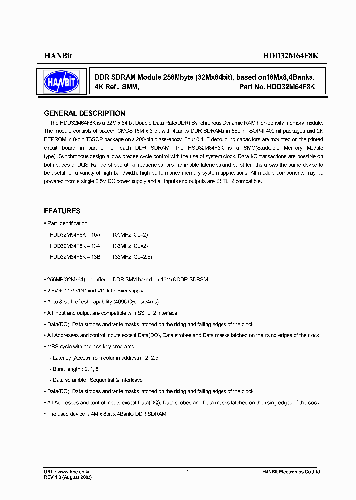 HDD32M64F8K_830362.PDF Datasheet
