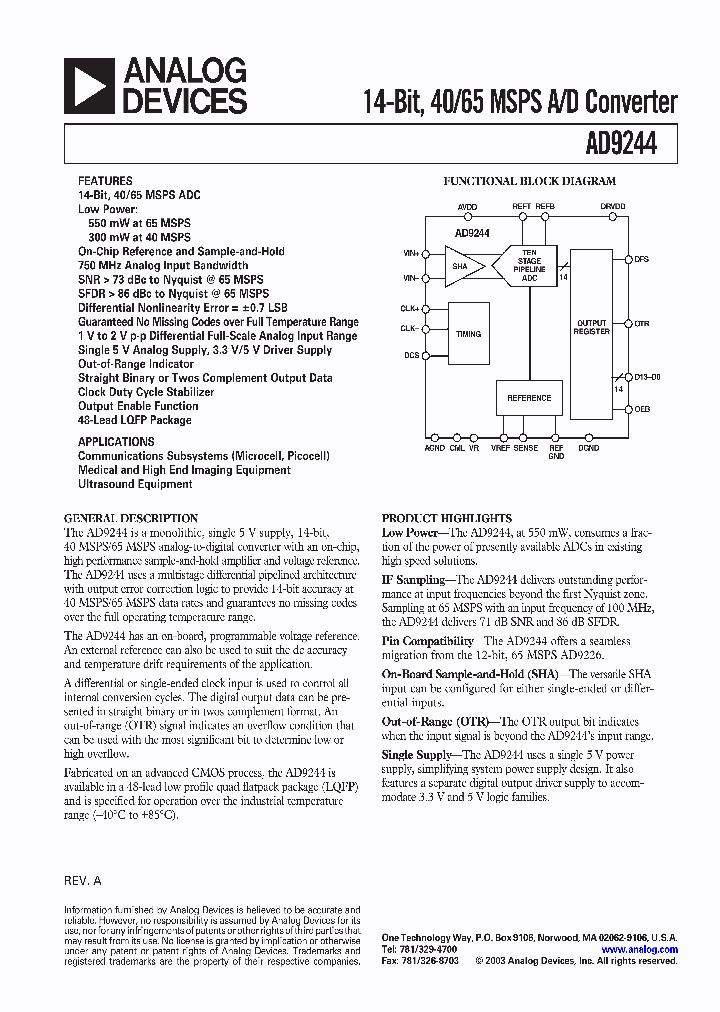 AD9244-65PCB_834742.PDF Datasheet