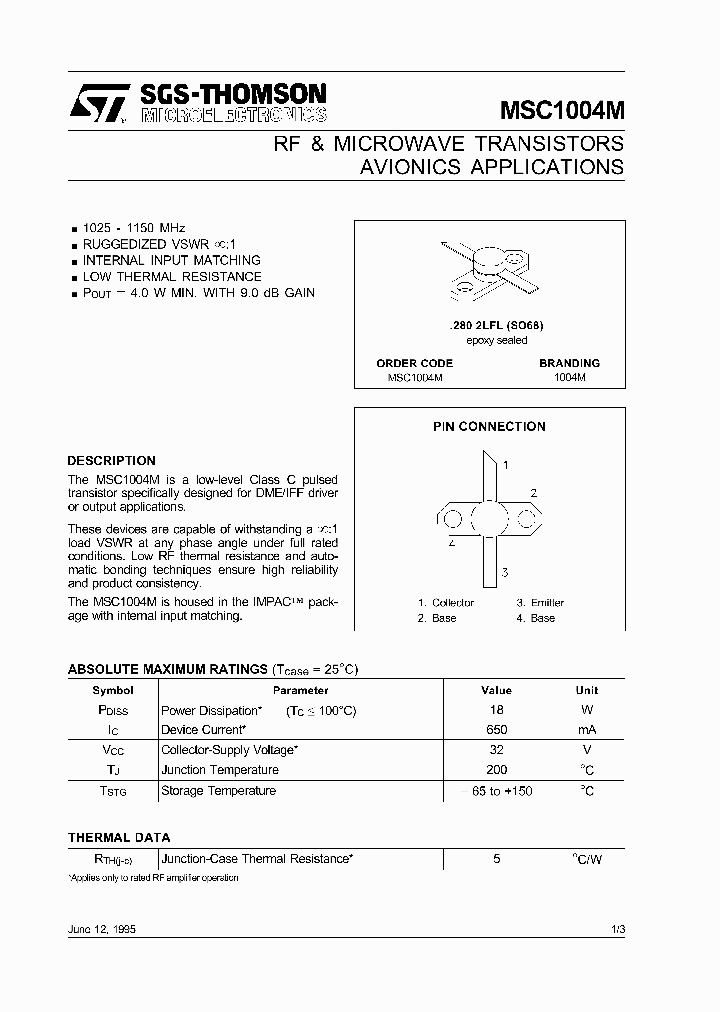 MSC1004M_1480164.PDF Datasheet