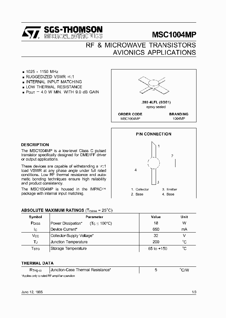 MSC1004MP_1480165.PDF Datasheet