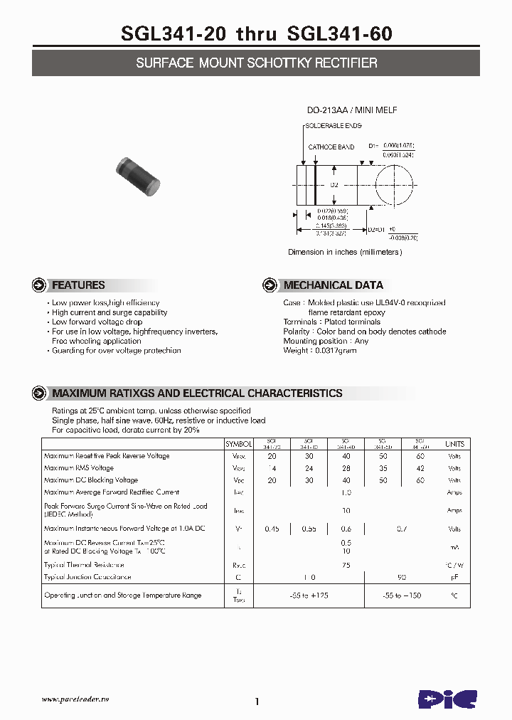 SGL341-50_1489197.PDF Datasheet