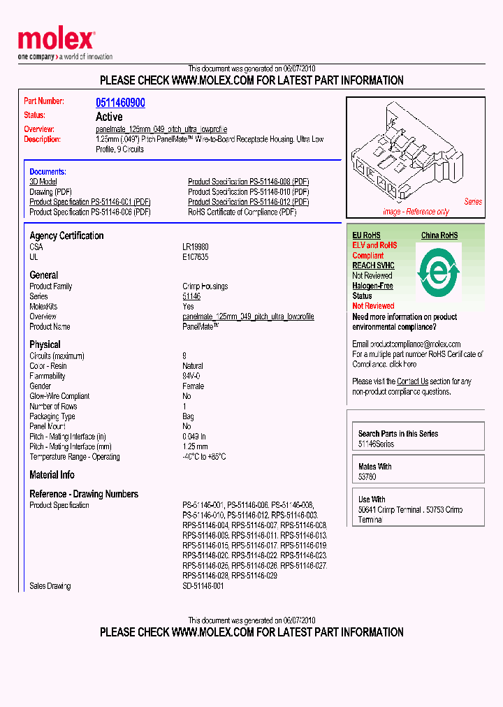 51146-0900_1490740.PDF Datasheet