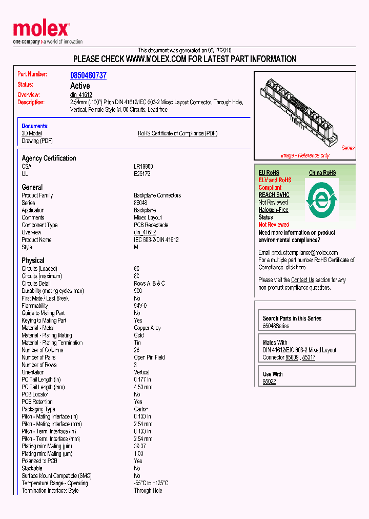 85048-0737_1493631.PDF Datasheet