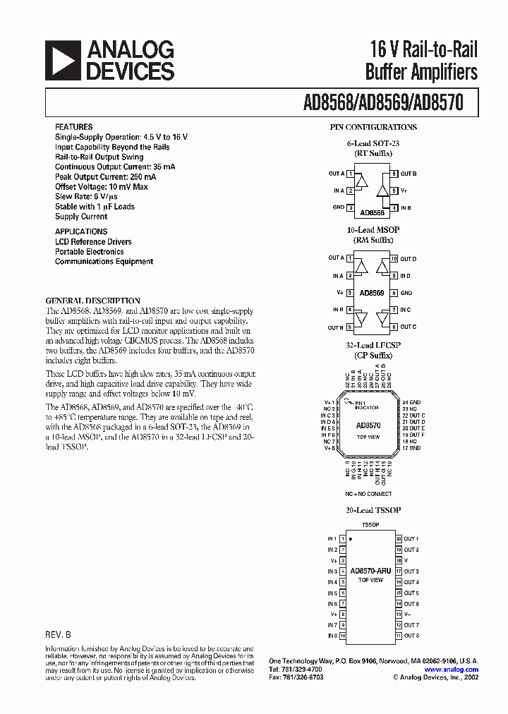 AD8570_1495547.PDF Datasheet