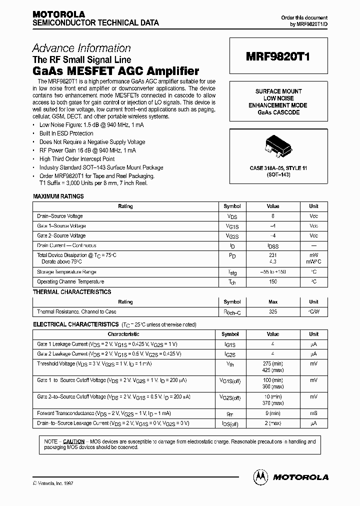 MRF9820T1_1494724.PDF Datasheet
