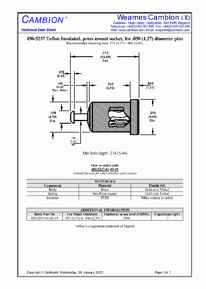 450-5237_1497256.PDF Datasheet