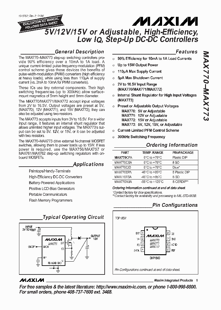 MAX770CD_1507380.PDF Datasheet